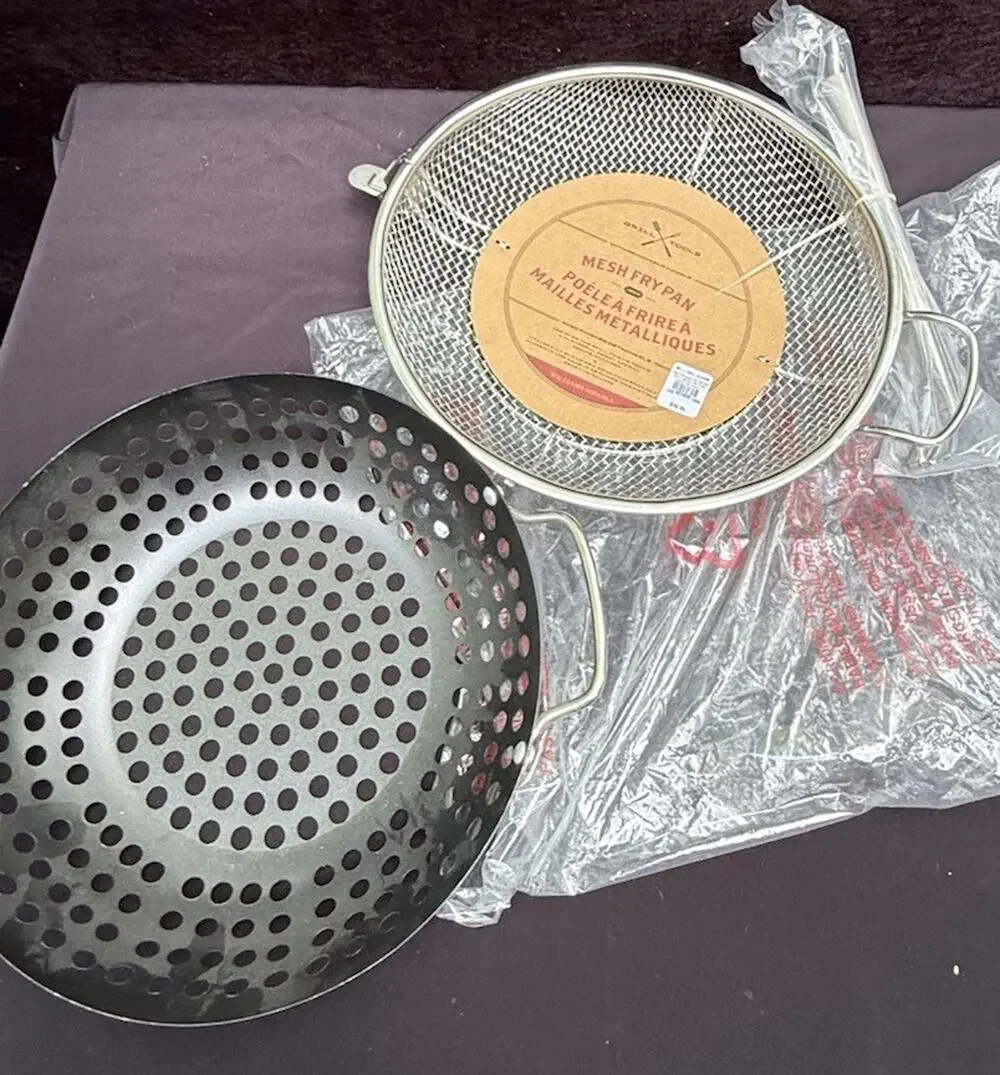 Brand New Williams Sonoma Grill Tools High Heat Nonstick Steel Grill Fry Pan